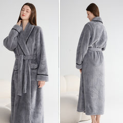 Couple’s Thick Night-Robe – Autumn & Winter Loungewear - NOIRPYJAMA