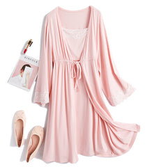 2-Piece Breastfeeding Pyjama Set For Pregnant Women - NOIRPYJAMA