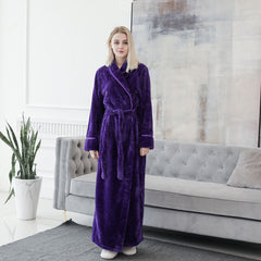 Gown Women Winter Warm Bathrobe Pajamas - NoirPyjamas