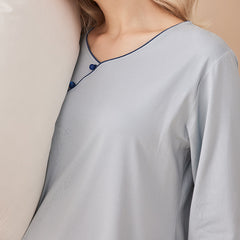 Fashionable Out & In-Pyjama 2-Piece Set – Modal & Cotton Lounge Set - NOIRPYJAMA