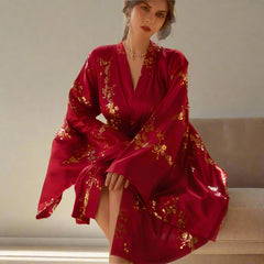 Wedding Feather Nightgown - NoirPyjamas