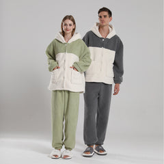 Couple’s Coral Velvet Pyjama Set – Men’s & Women’s Loungewear - NOIRPYJAMA