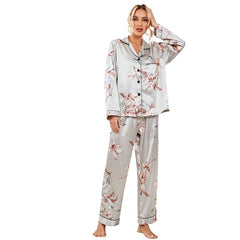 Fashion Printed Pyjamas Spring Summer Thin Long Sleeves - NoirPyjamas