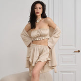 Luxe Love 3-Piece Pyjama Set – Comfortable & Versatile - NOIRPYJAMA