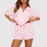 Valentine's Day Printed Lounge Set - NOIRPYJAMA