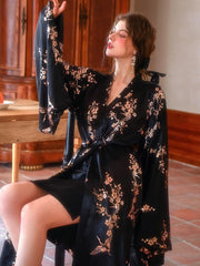 Wedding Feather Nightgown - NoirPyjamas