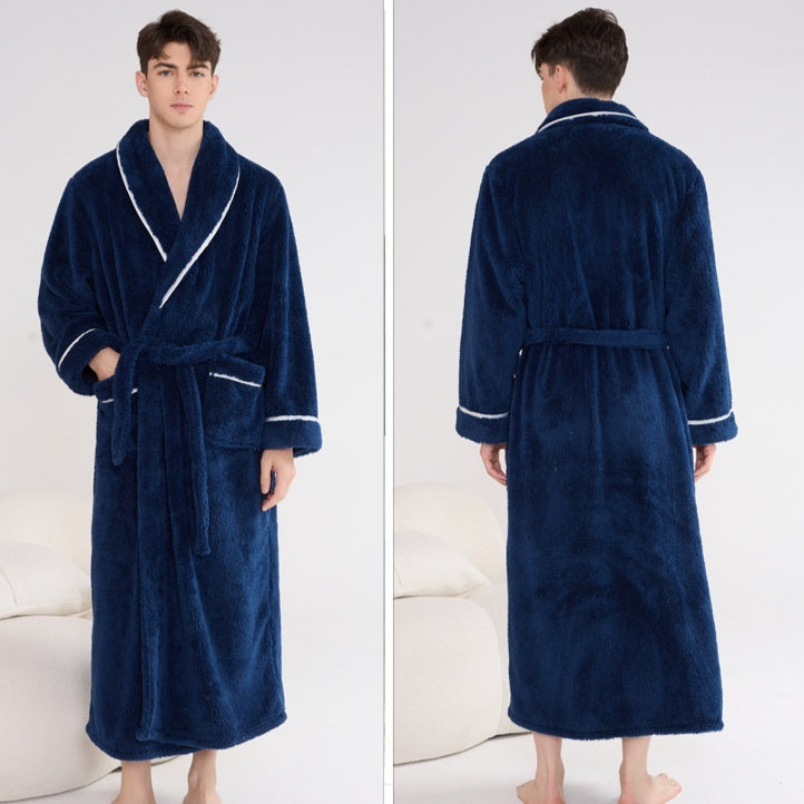 Couple’s Thick Night-Robe – Autumn & Winter Loungewear