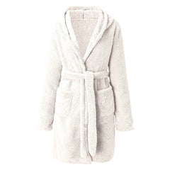 Coral Velvet Winter Nightgown Cute Duck Pyjama - NoirPyjamas
