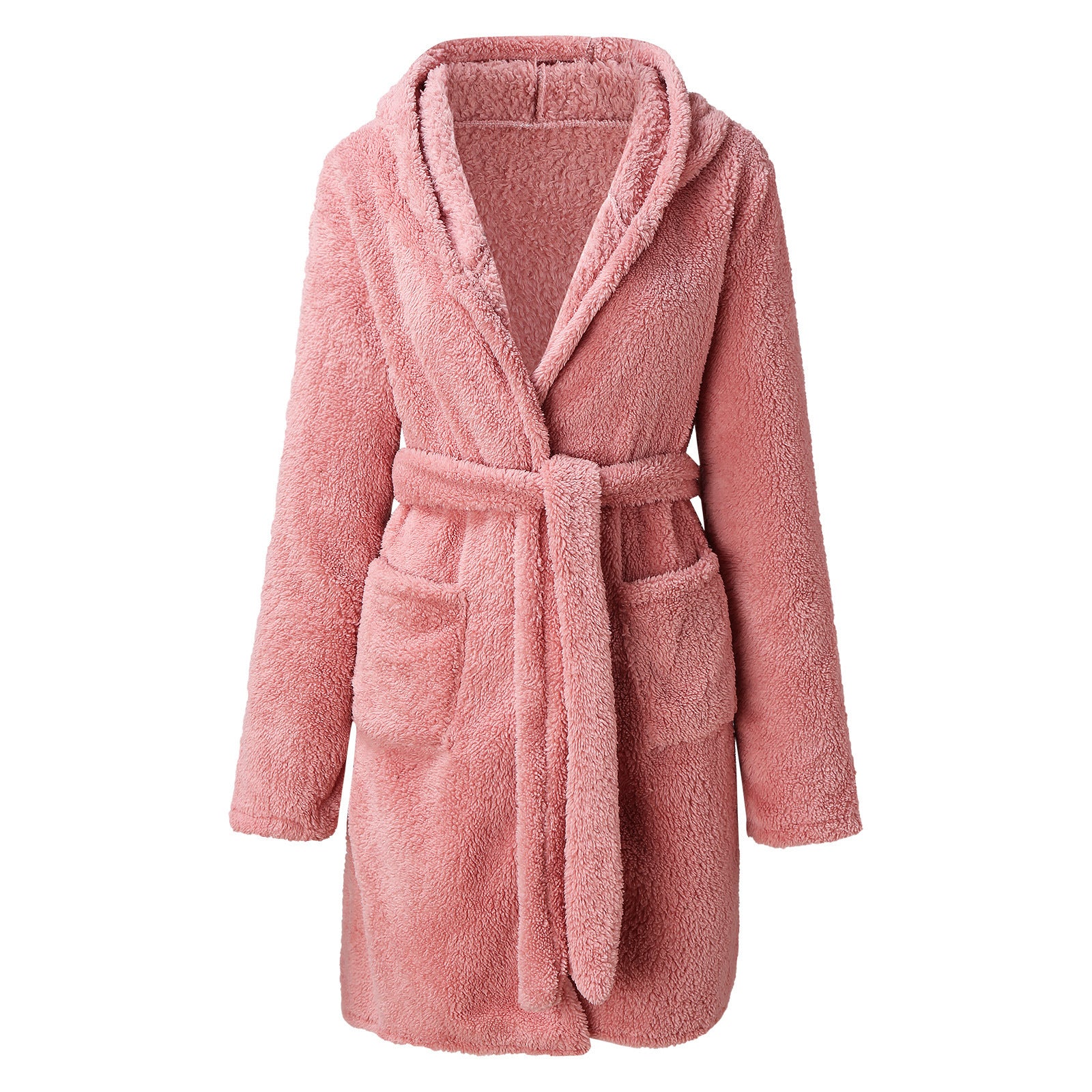 Coral Velvet Winter Nightgown Cute Duck Pyjama - NoirPyjamas