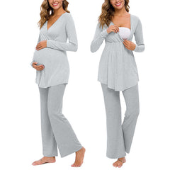 Nursing 2-Piece Maternity Pyjama Set - NOIRPYJAMA