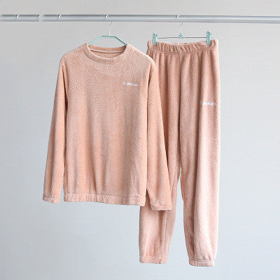 Coral fleece couple pyjamas - NoirPyjamas