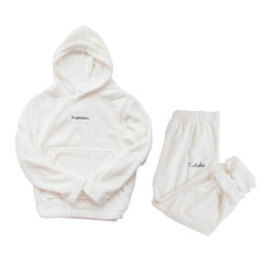 Coral fleece couple pyjamas - NoirPyjamas