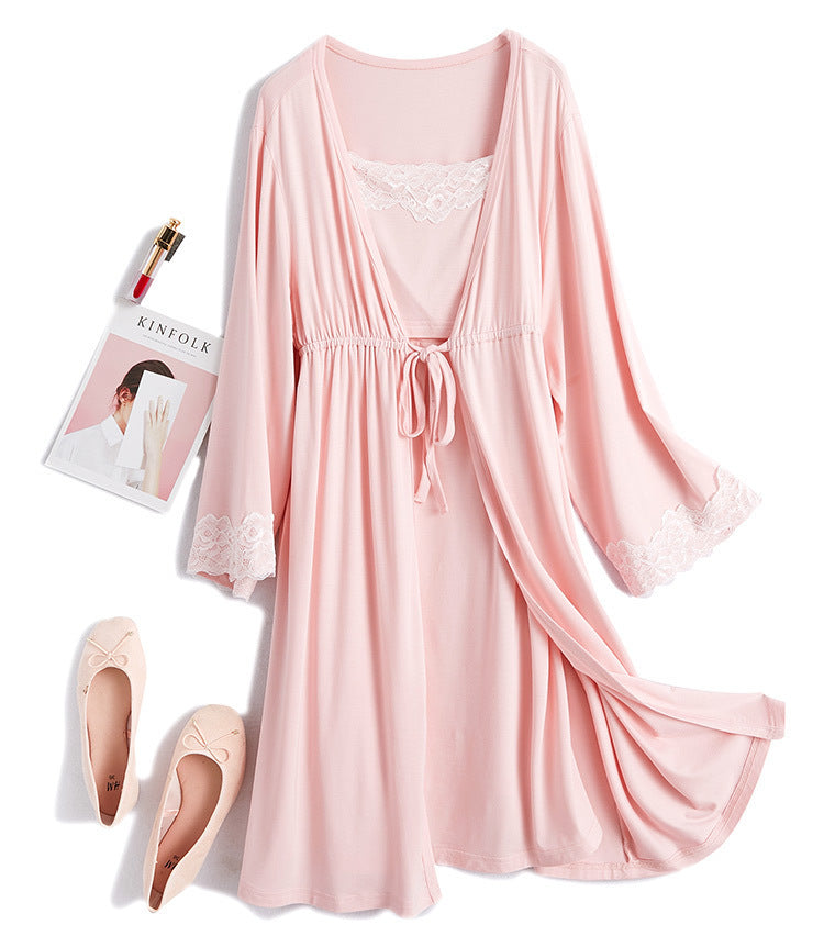 2-Piece Breastfeeding Pyjama Set For Pregnant Women