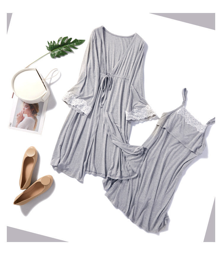 2-Piece Breastfeeding Pyjama Set For Pregnant Women