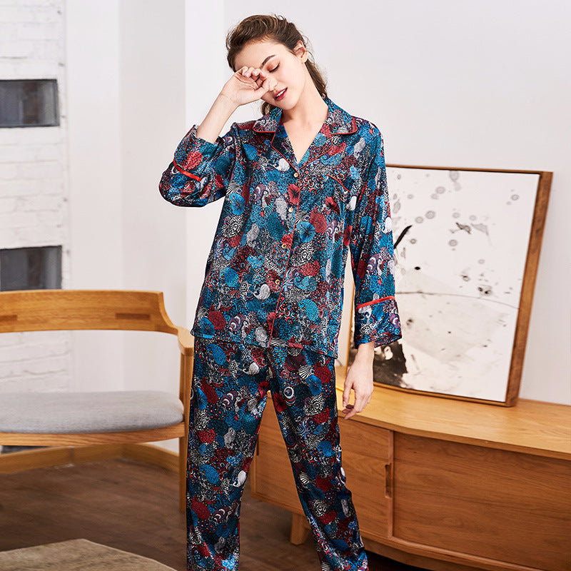Spinning Silk 2-Piece Pyjama Set – Soft Polyester Sleepwear
