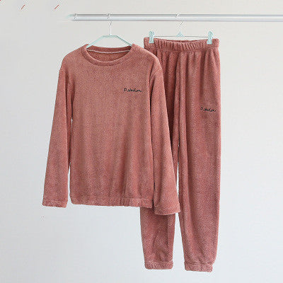 Coral fleece couple pyjamas - NoirPyjamas