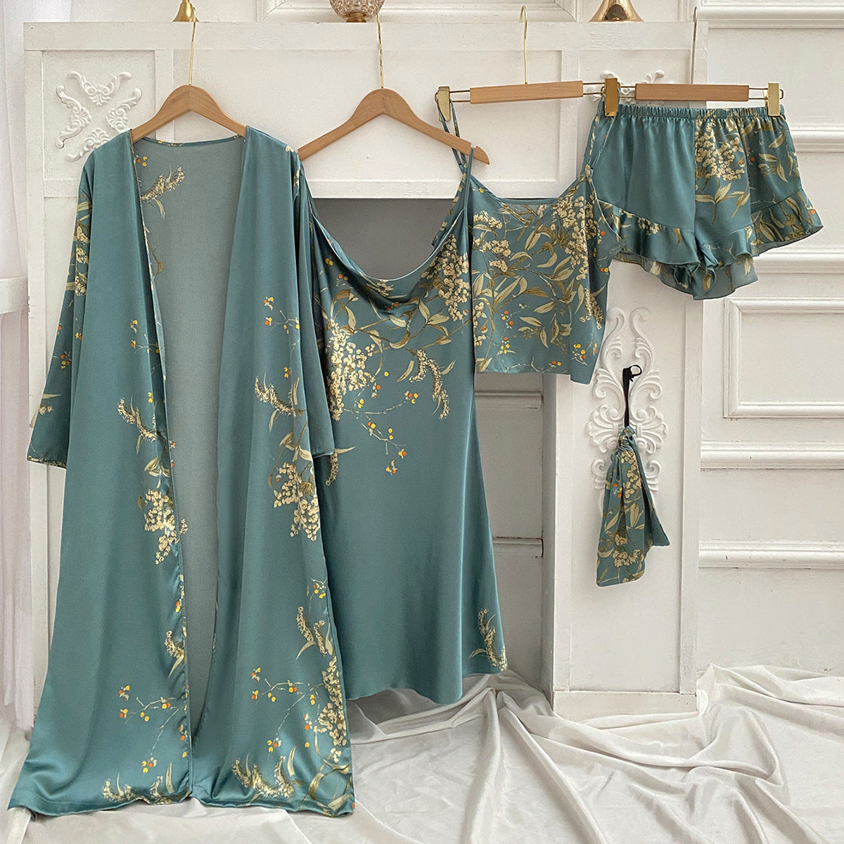 Printed Little Cherry Pajamas For Women - NoirPyjamas