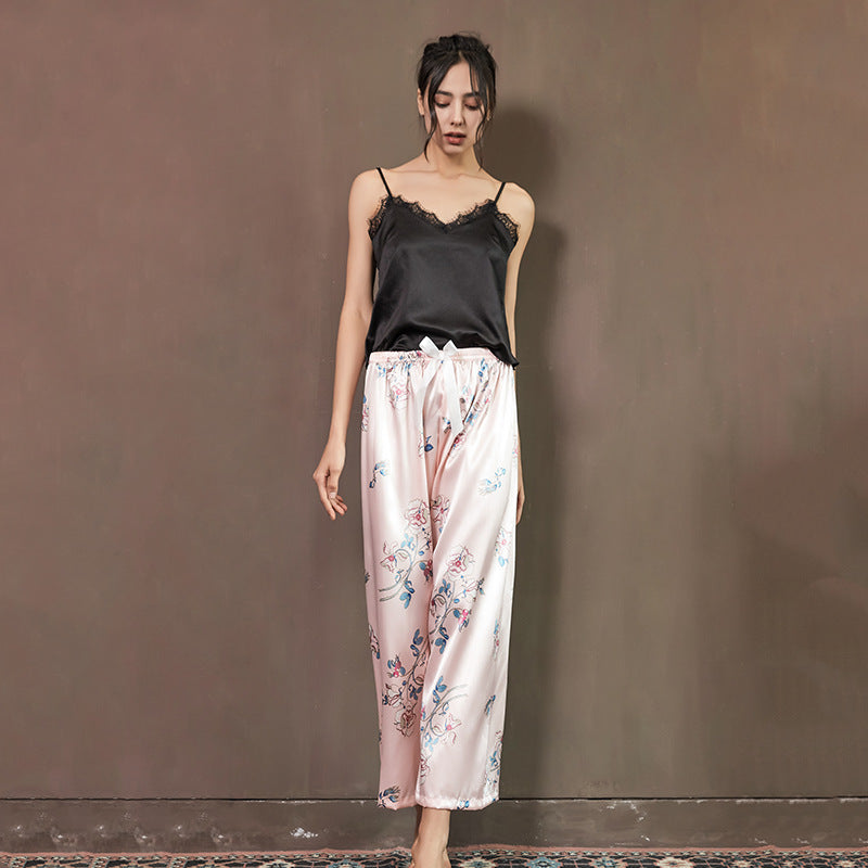 Two-piece Fashion Printed Pyjama Suspenders - NoirPyjamas