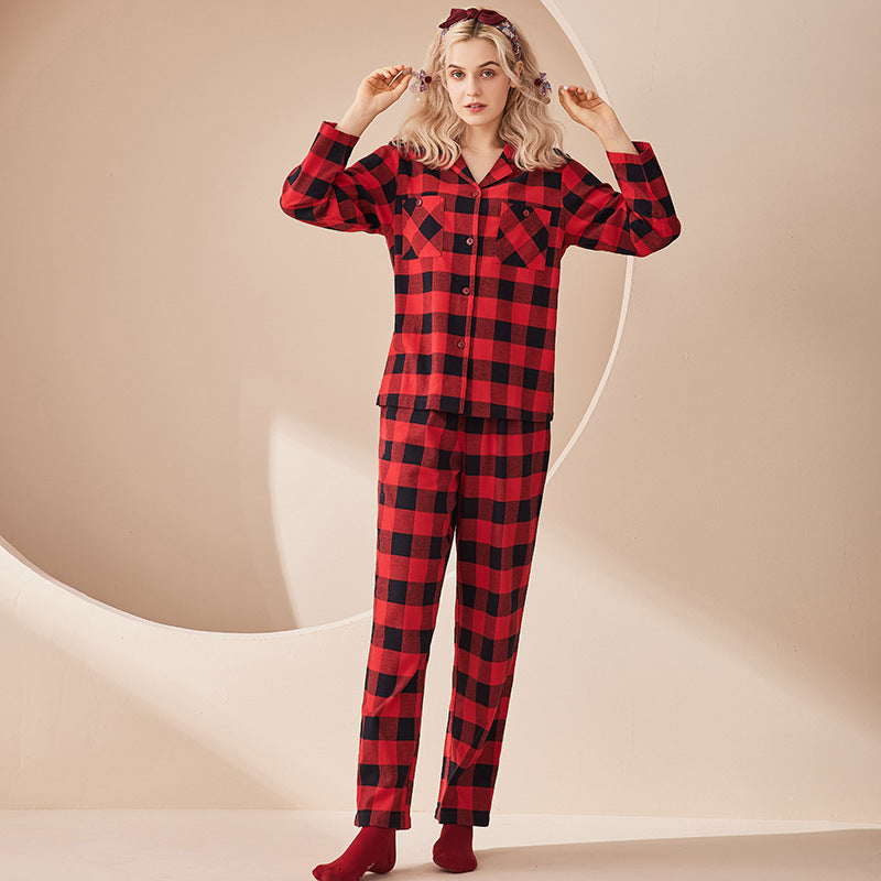 Couple Home Thickened Cotton Pyjamas - NoirPyjamas