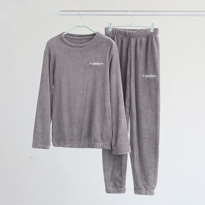 Coral fleece couple pyjamas - NoirPyjamas