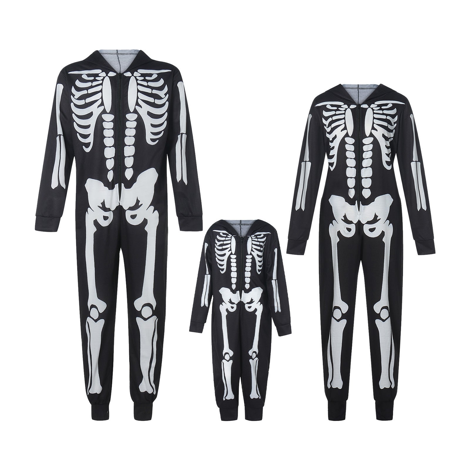 Halloween Family Pyjama – Parent & Child Printed One-Piece Suit