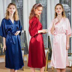 Pajamas silk wedding pajamas women - NoirPyjamas