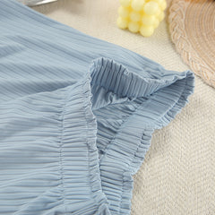 Women’s Nightgown Set – Three-Piece Thin Sling & Long Sleeve