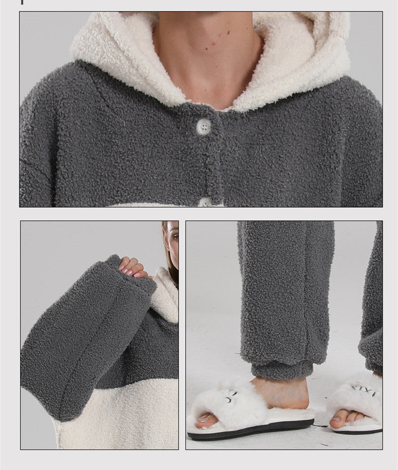 Couple’s Coral Velvet Pyjama Set – Men’s & Women’s Loungewear - NOIRPYJAMA