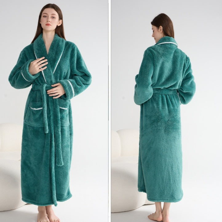Couple’s Thick Night-Robe – Autumn & Winter Loungewear