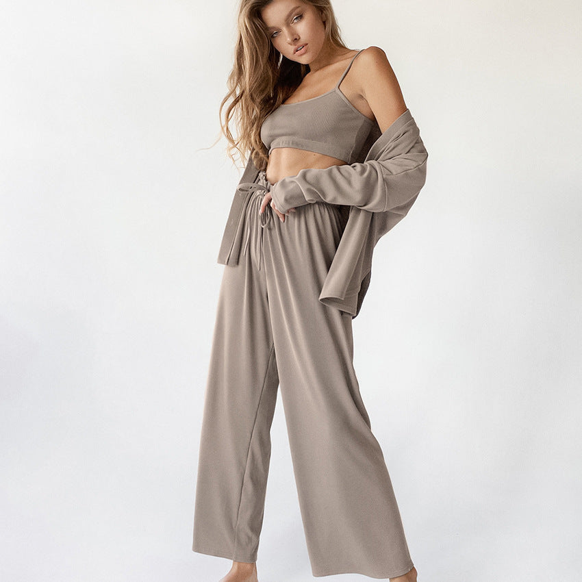 Fashion Pyjama 3-Piece Undershirt Set – Comfortable & Versatile - NOIRPYJAMA