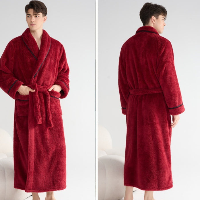Couple’s Thick Night-Robe – Autumn & Winter Loungewear
