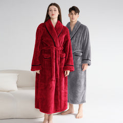 Couple’s Thick Night-Robe – Autumn & Winter Loungewear
