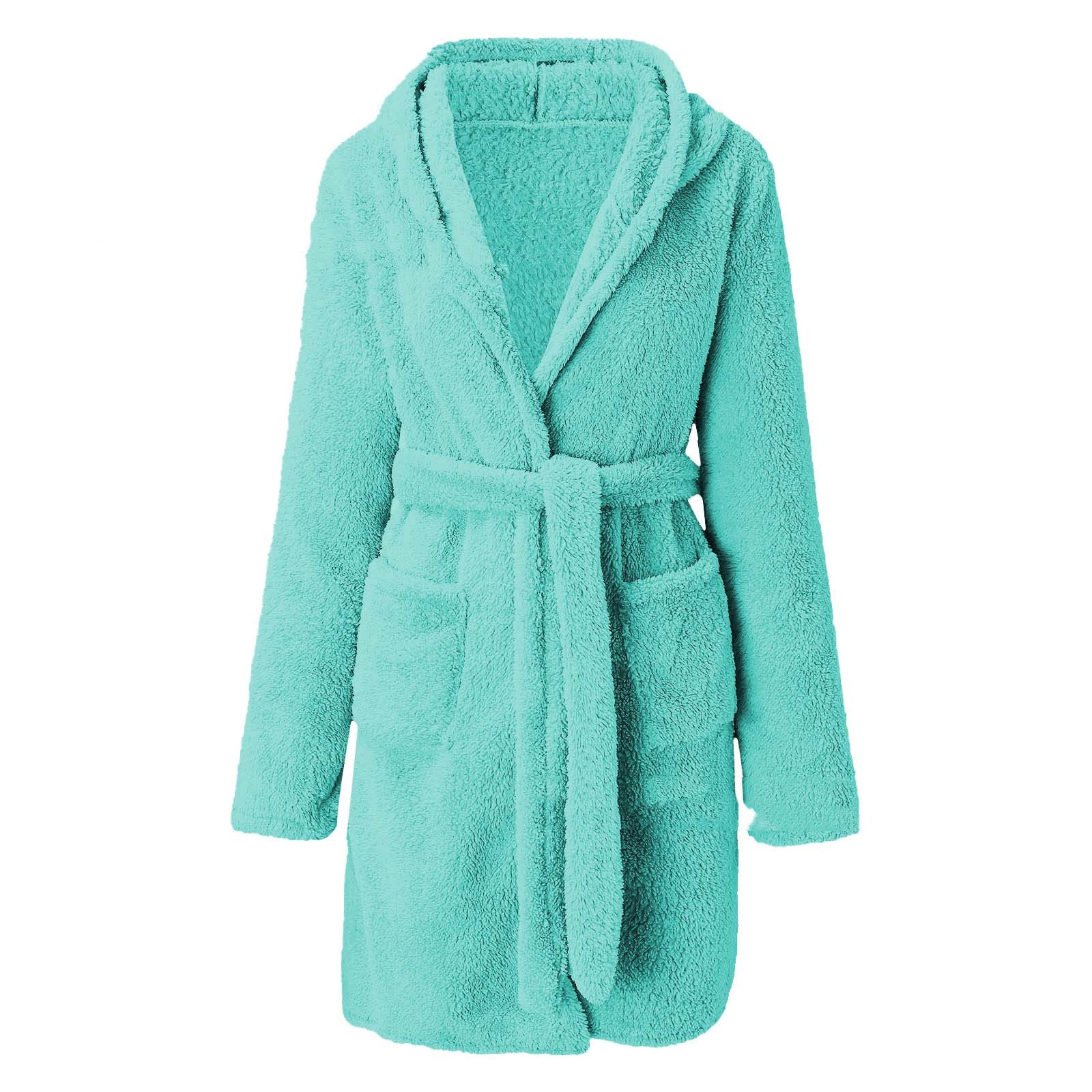 Coral Velvet Winter Nightgown Cute Duck Pyjama - NoirPyjamas