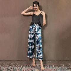 Two-piece Fashion Printed Pyjama Suspenders - NoirPyjamas