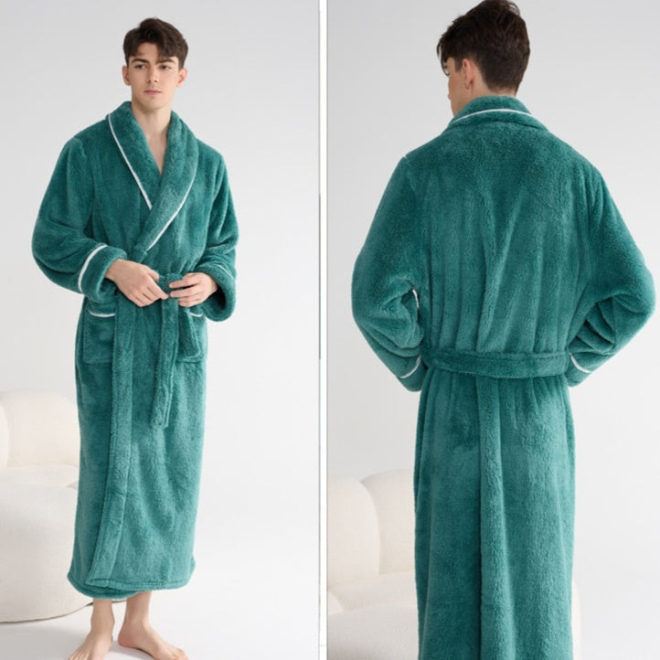Couple’s Thick Night-Robe – Autumn & Winter Loungewear