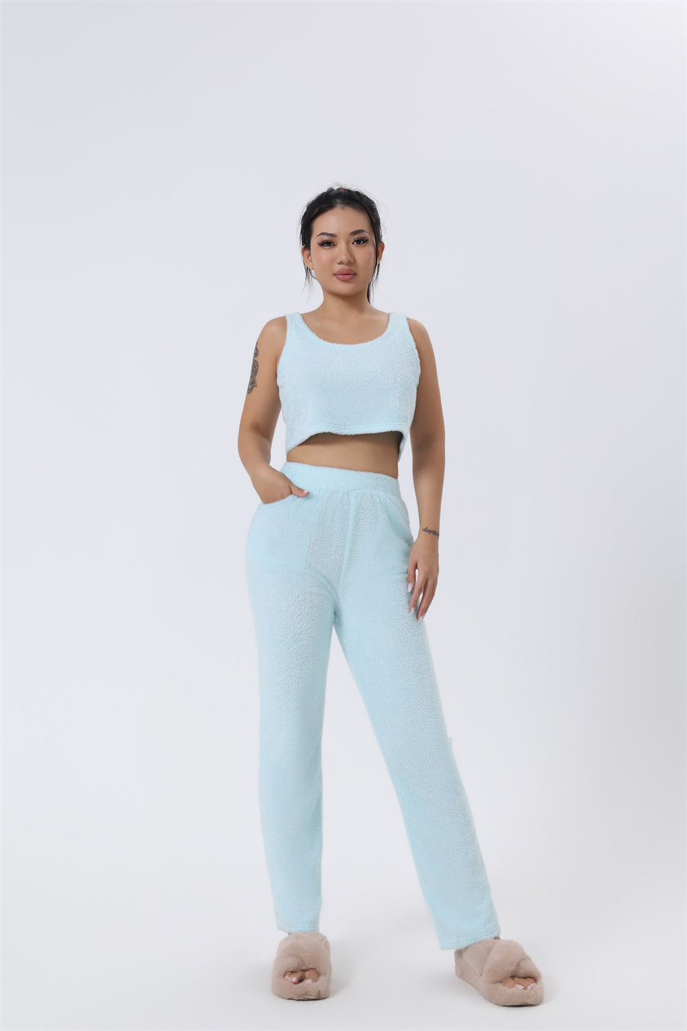 Cozy Pyjama Set, 3 Piece Lounge Set, Cute Loungewear - NoirPyjamas