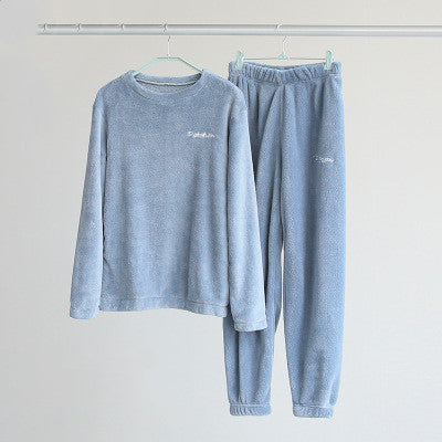 Coral fleece couple pyjamas - NoirPyjamas