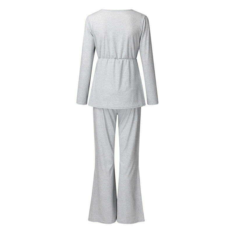 Nursing 2-Piece Maternity Pyjama Set - NOIRPYJAMA