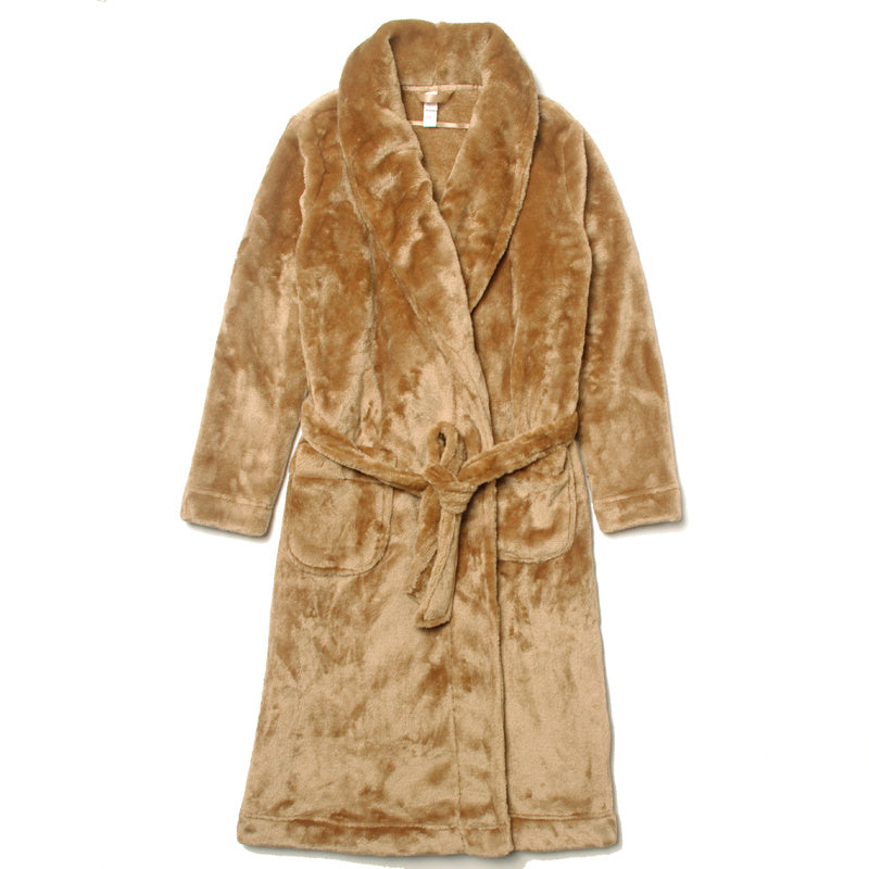 Mink Fleece Home Night Gown Bathrobes - NoirPyjamas