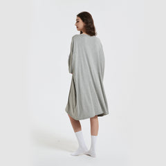 Fashionable Short-sleeved Printed Nightgown