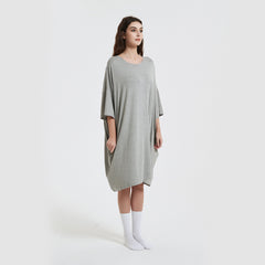 Fashionable Short-sleeved Printed Nightgown