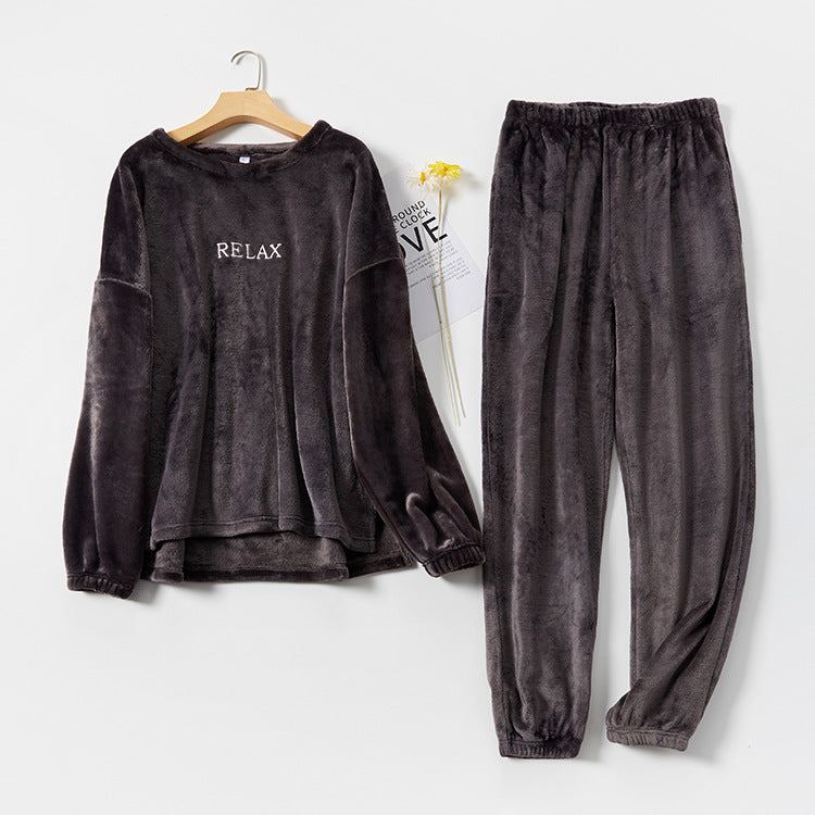 Flannel Pyjama Sets Winter Couple Sleepwear - NoirPyjamas