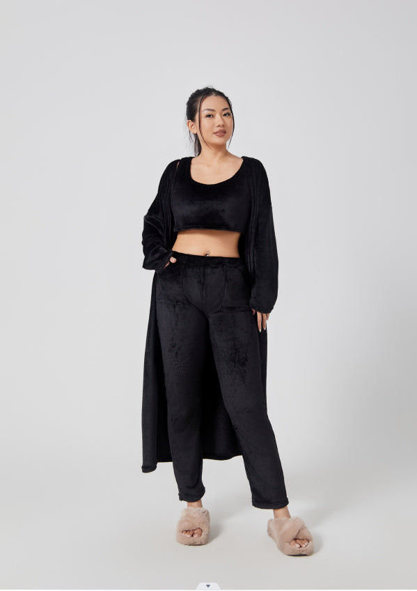 Cozy Pyjama Set, 3 Piece Lounge Set, Cute Loungewear - NoirPyjamas