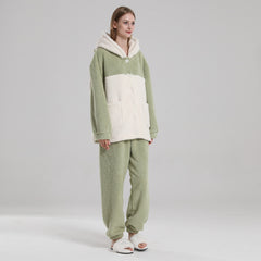 Couple’s Coral Velvet Pyjama Set – Men’s & Women’s Loungewear - NOIRPYJAMA