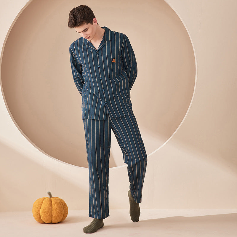 Couple Home Thickened Cotton Pyjamas - NoirPyjamas