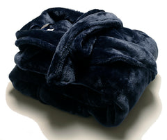 Mink Fleece Home Night Gown Bathrobes - NoirPyjamas