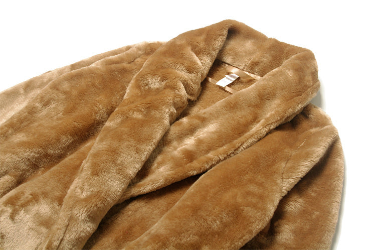Mink Fleece Home Night Gown Bathrobes - NoirPyjamas