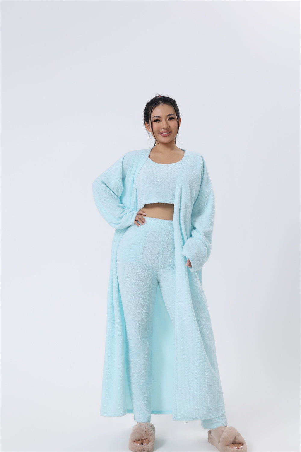 Cozy Pyjama Set, 3 Piece Lounge Set, Cute Loungewear - NoirPyjamas