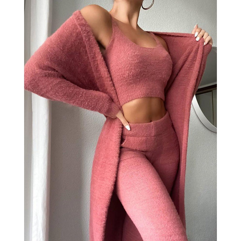 Cozy Pyjama Set, 3 Piece Lounge Set, Cute Loungewear - NoirPyjamas