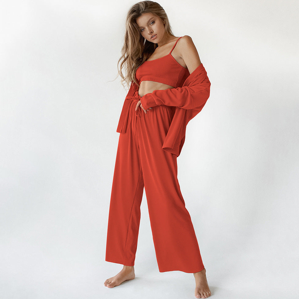 Fashion Pyjama 3-Piece Undershirt Set – Comfortable & Versatile - NOIRPYJAMA